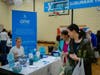 Brittany Washburn from One Home Health speak to guests from the NSYMCA SeniorPalooza event held at the Y on September 13th.  