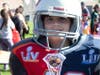 At the NSYMCA’s Fall Fest on Sunday Oct 22, an 11-year-old boy dressed in Tom Brady dueling jerseys proudly smiles at his win for “Most Creative Costume” in the Y costume contest.