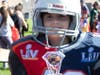 At the NSYMCA’s Fall Fest on Sunday Oct 22, an 11 year old boy dressed in Tom Brady dueling jerseys proudly smiles at his win for “Most Creative Costume” in the Y costume contest.