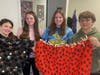 CAPTION 5:  Left to Right:  Cousins, Chloe Nyren, Amanda Fielding, Kaitlyn Fielding and Colt Nyren show off their fleece blankets at the NSYMCA Fleece for Fur Babies on March 10th. 