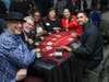 The NSYMCA casino opened for 2 hours and many joined in on the fun at blackjack where all proceeds went to the NSYMCA (From left to right:  Brad Floden, Eric Zitron, Renita Davis, Meredith Ade, Jamie Shultz and Mike Ortiz (Y Volunteer Dealer).