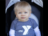 Caption: Hunter Sliwinski in his stroller, one of the youngest participants at the NSYMCA Healthy Kids Day 5k Run/Walk held on May 11, 2024