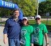 Caption: Congressman Brad Schneider joins the Y team at their Annual Healthy Kids 5k Run/Walk on May 11th. (Left:  Congressman Brad Schneider, Kathy Fielding, NSYMCA CEO, and Kim Nyren, NSYMCA Director of Community Investment.