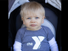 Caption: Hunter Sliwinski in his stroller, one of the youngest participants at the NSYMCA Healthy Kids Day 5k Run/Walk held on May 11, 2024