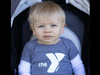 Caption: Hunter Sliwinski in his stroller, one of the youngest participants at the NSYMCA Healthy Kids Day 5k Run/Walk held on May 11, 2024
