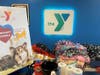 Donations and Fleece Blankets at the NSYMCA Fleece for Fur Babies Volunteer event on March 9th at the Y in Northbrook.  
