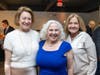 Anne O’Connor, the NSYMCA’s Board President, and Y supporters (left to right) Maureen Garrity and Marie DeBartolo for a photo.