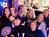 Northbrook residents, (Top left) Jocelyn Garner, Lisa Rudisel, Chris Murphy, Kim Nyren, Gina Gipperich, Julie Gidaspow, (Bottom left) Richard Garner and Jon Gipperich, enjoy at night dancing at the NSYMCA’s 20th Community Strong Fundraising Concert 4/23.