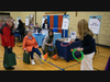 Liz Starman from Addolorata Villa in Wheeling, hosted the ‘Foot Ring Toss” activity at the NSYMCA SeniorPLAYooza community event on May 13 at the YMCA in Northbrook.
