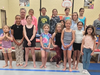 The NSYMCA Gymnastics Team awarded a grant by the Ruth Schultz Bright Days Fund (Top) Howard Schultz, Nikol, Emma, Charlotte H., Izabela, Kelly Rao, Hannah (Bot)- Quinn, Lauren, Noa, Julia, Colbie, Eloise, Charlotte R, Gracelyn, Nora