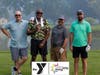 Team 4S Bay Partners from Highland Park on their 4th year of participating at the North Suburban YMCA’s Golf Event pose at the 9th hole