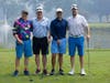 On July 16, the winning team for first place poses at the NSYMCA’s Community Strong Golf Fundraiser (left) Doug Meyer, Ira Mirochnick, Ashish Kohli and Troy Carroll