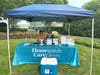 Hole sponsor and yearly partner, Homewatch CareGivers North Shore sponsored the first hole giving away goodies. (Left) Sheryl Cappello and Marina Frugoli.  