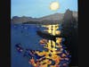 North Suburban YMCA’s Community Gallery for October features artist Lois Johnson, this painting is named Light on the Water, Oil and acrylic on canvas