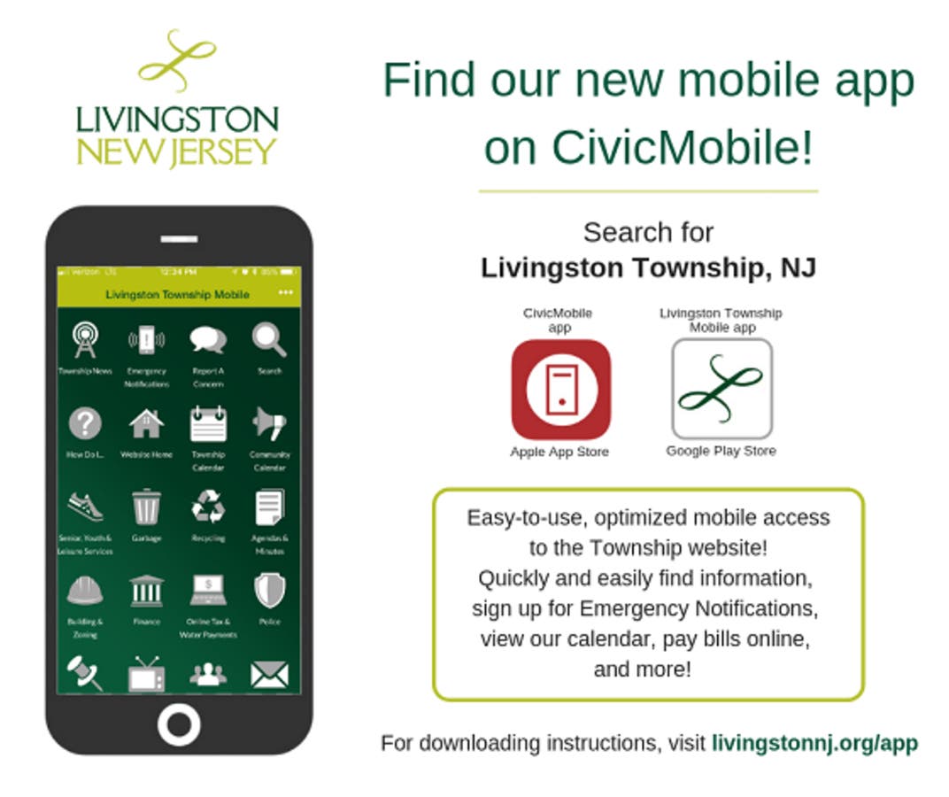 Livingston Launches Mobile App Livingston, NJ Patch