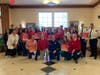 Livingston Township employees and visitors take part in National Wear Red Day (2019).
