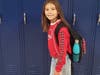 This is MaLina on her first day of 3rd grade. "She is excited for her school remodel, making new friends, seeing old friends and a more challenging math class."