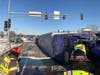 The crash happened at Dodd Road and Highway 55 Thursday morning.