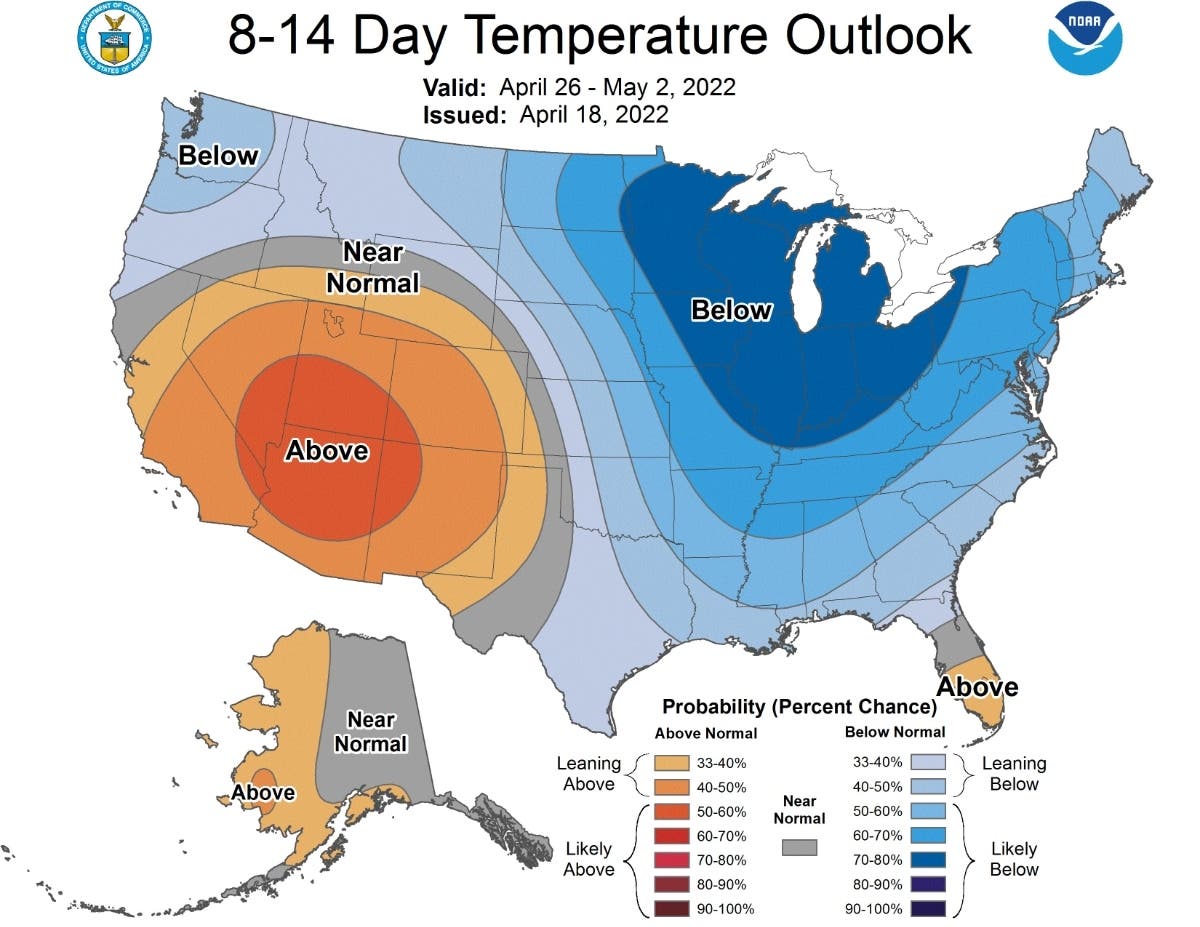 Minnesota's cold spring will continue into at least the start of May.