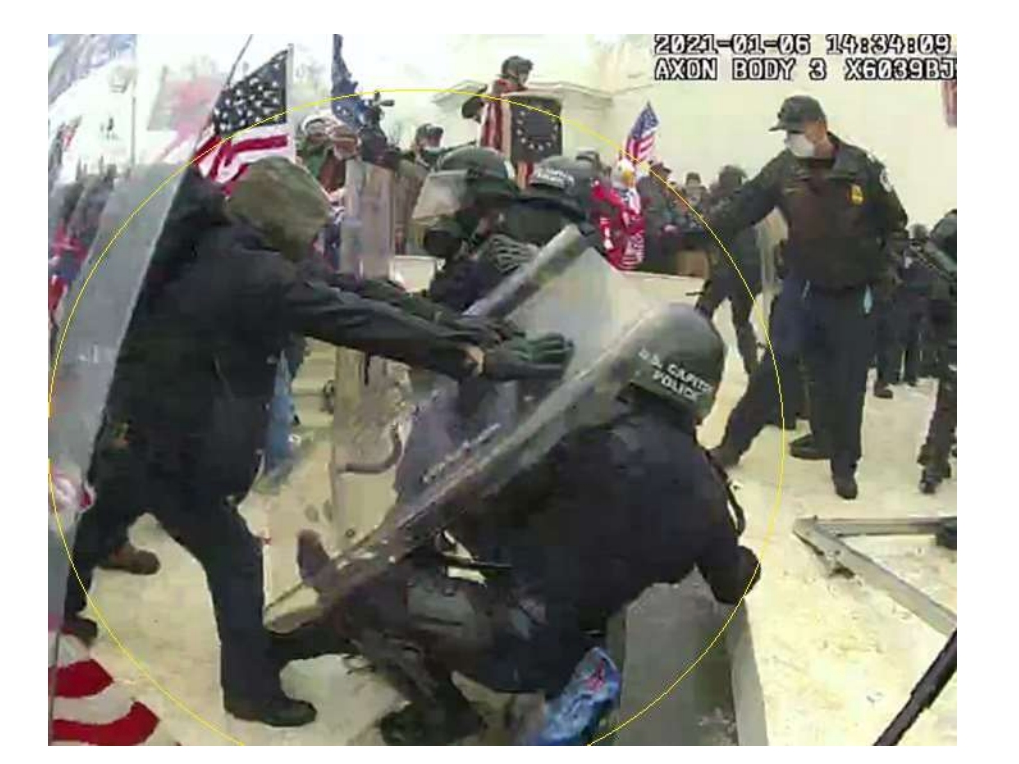 Chief Judge James E. Boasberg​ found Mock guilty of all 11 charges filed against him, including assaulting an officer, theft of government property, and engaging in physical violence on restricted grounds.