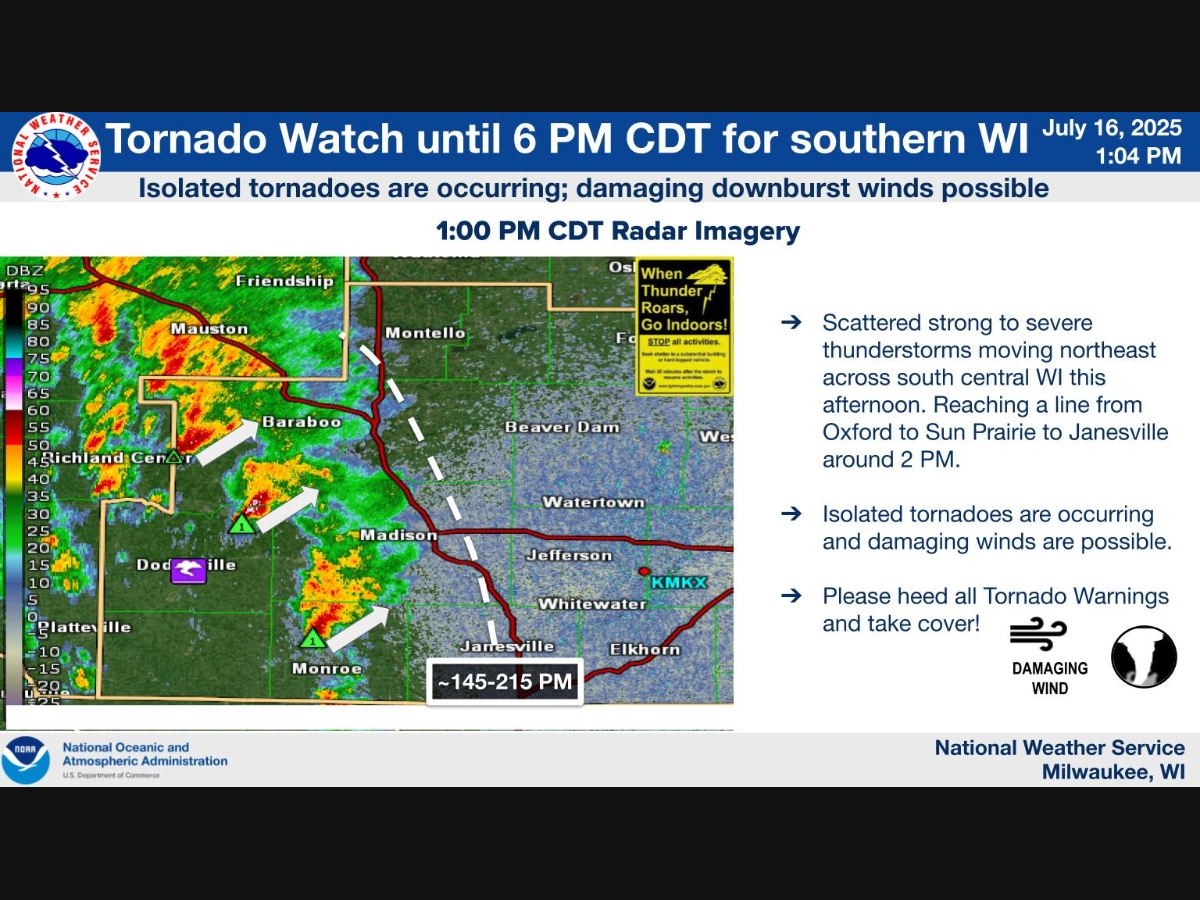 Tornado Emergency Unfolding In Southern Wisconsin | Across Wisconsin ...