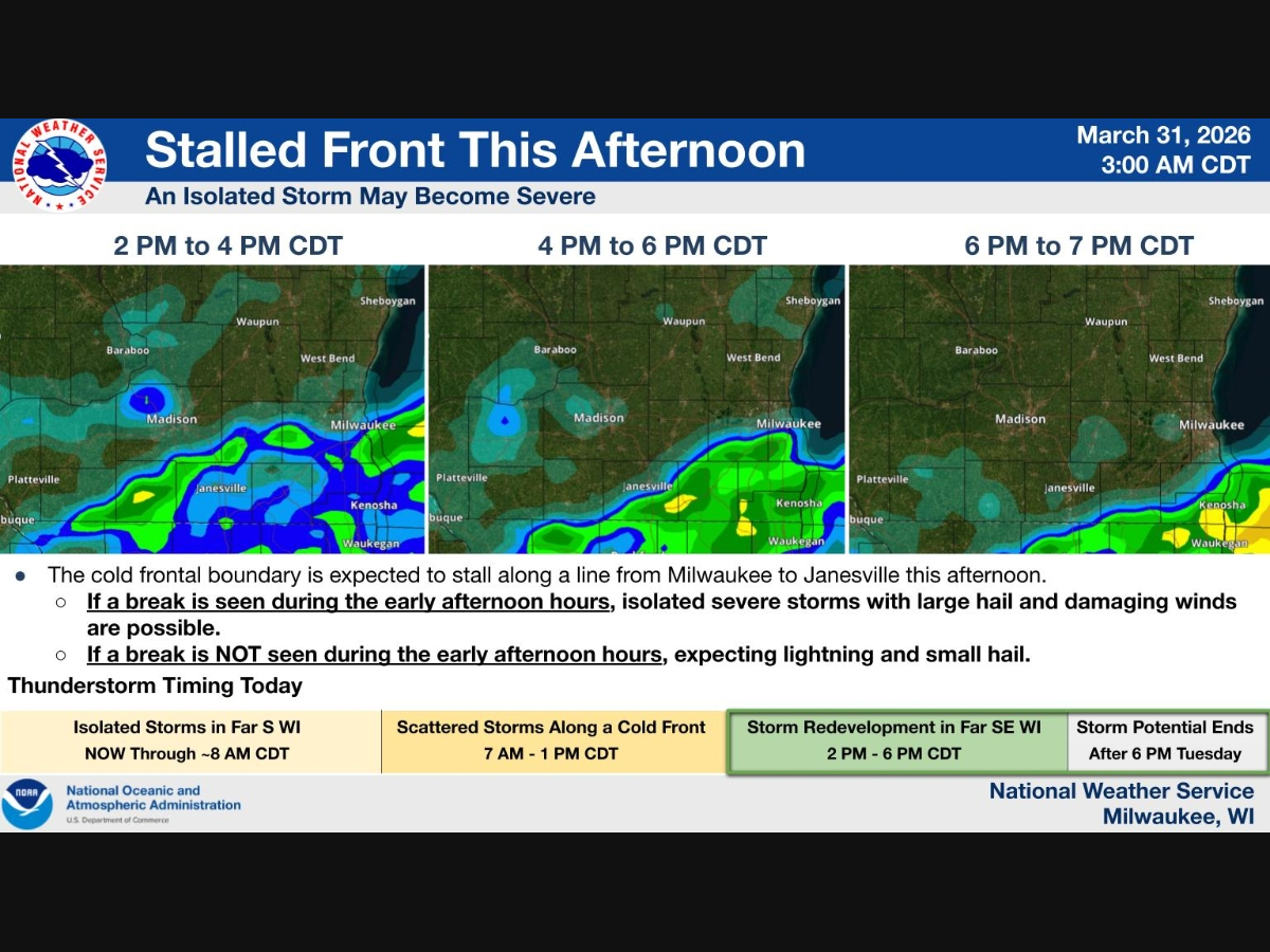 Severe Storms Possible In Wisconsin This Afternoon: Here's What To ...