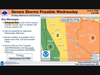 Minnesotans could see another round of severe weather Wednesday, with damaging winds, large hail and tornadoes all possible, according to the National Weather Service.