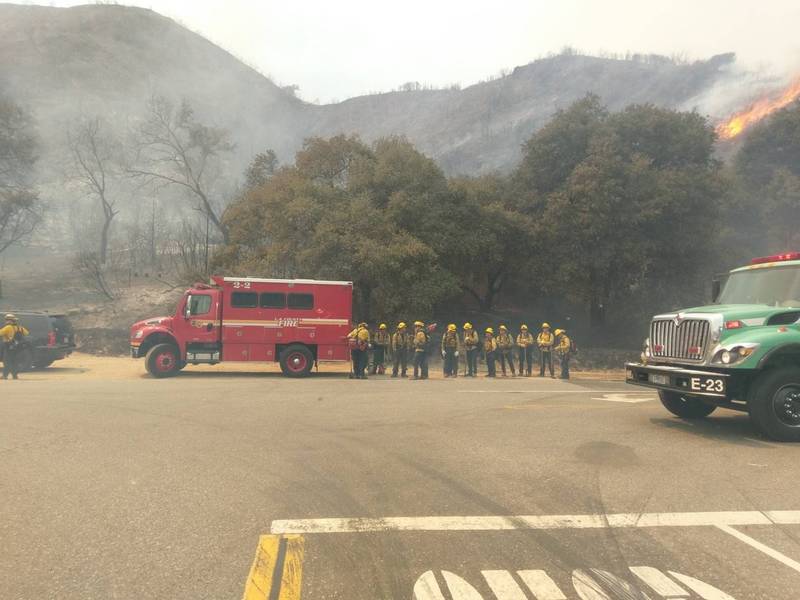 Fork Fire Firefighter Injured 166 Acres Burned Glendora CA Patch