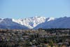 The morning after...when the clouds parted, snow-dusted peaks remain in Mission Viejo.