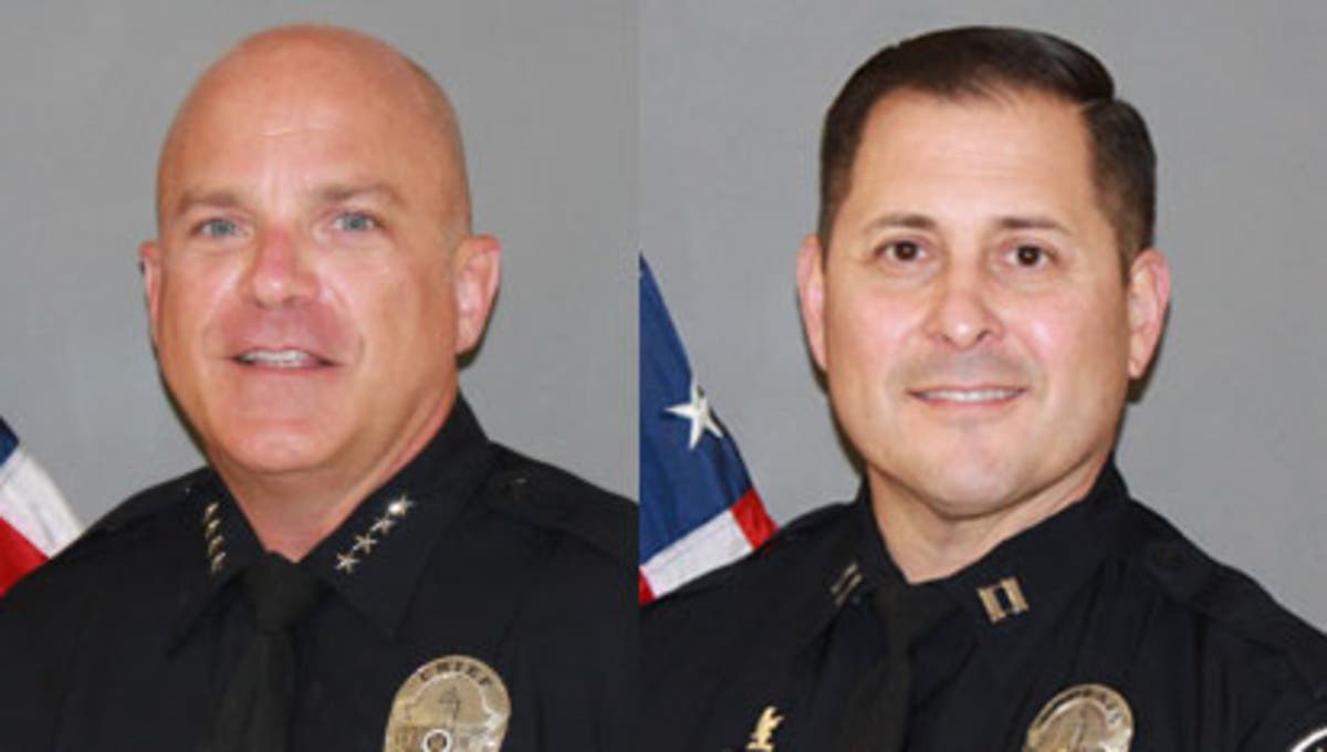 Former Chief David Hendricks, Capt. Thomas Oliveras