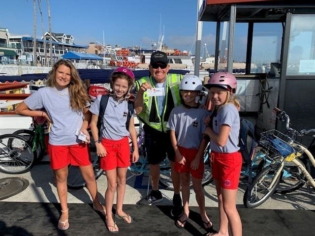 Newport Beach kids near the Balboa Pier crossing got a special treat over the 4th of July week.