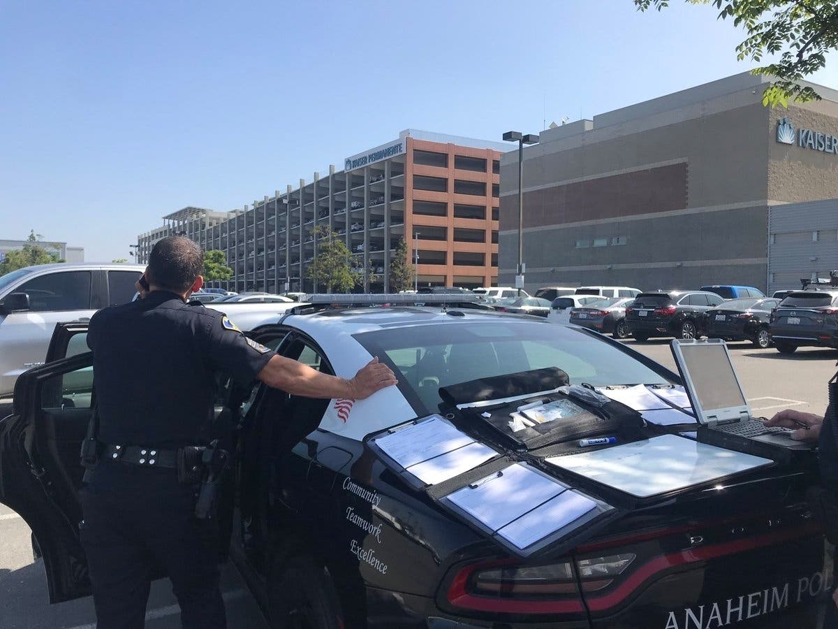 Anaheim Police arrived at Kaiser Permanente where a man was threatening to jump.