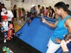 Mario Lopez watches on as son, Nico, gets geared up and ready to shred at the @BonesLoveMilk Shredquarters in Huntington Beach, Calif., Wednesday, July 24, 2019