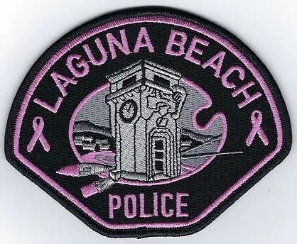Pink Laguna Beach Police patches are available for purchase from the department.