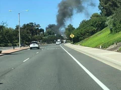 Residents saw a large column of smoke erupt off Fern Glen and Lake Forest Drive, Tuesday afternoon.
