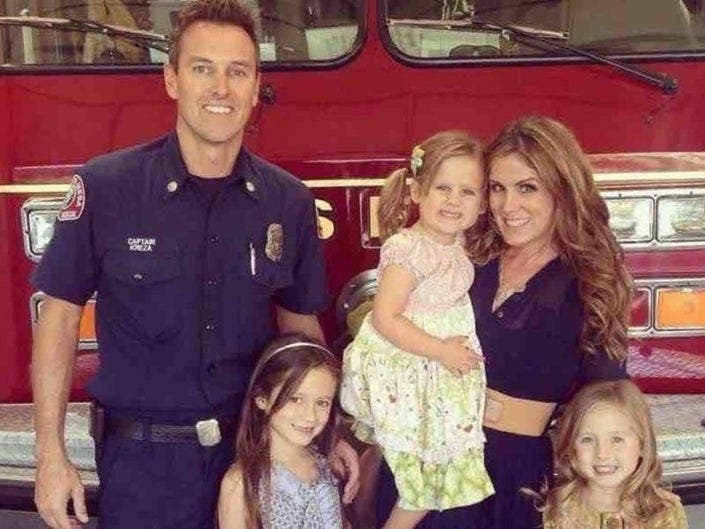Capt. Mike Kreza and family.
