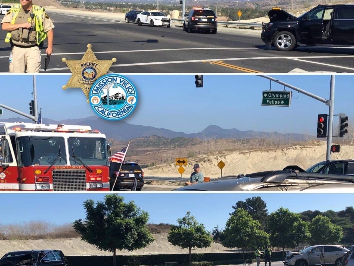 A man acting in a bizarre manner was later involved in a fatal crash in Mission Viejo.