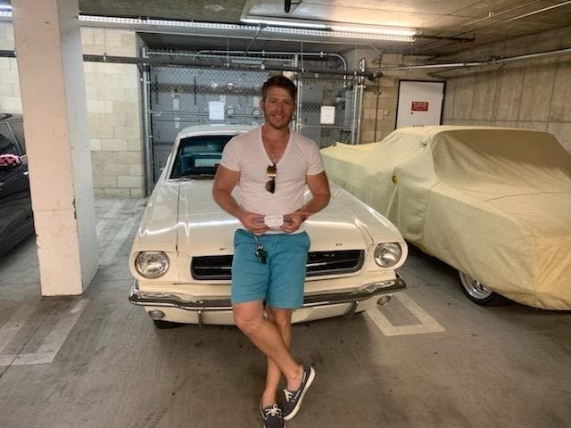 Kevin Simmons from Redlands, won the Mustang after spending $100 on 5 raffle tickets.