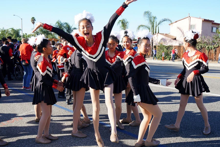 Dana Drill Team loves a parade!