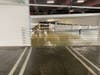 The parking garage was completely flooded in the lowest level of the Irvine office building.
