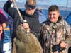 14 yr old Abdoa Askar of San Clemente had the nice surprise of catching this 24lb halibut while fishing rockfish aboard the Sum Fun, Donna Kalez, General Manager of Dana Wharf Whale Watching and Sport Fishing says.