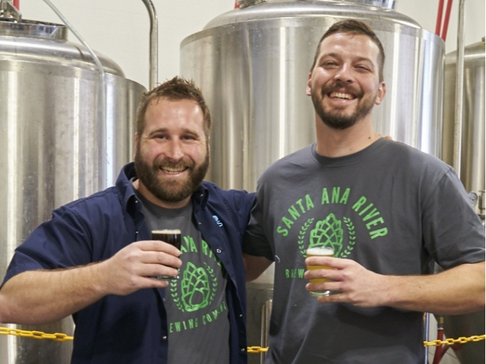 Owners Geoff Brand and Mike Miller have a lot to smile about this month, with a hoppy birthday celebration underway.
