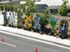 The City of Mission Viejo created and installed a large art project in front of the new cancer center near Mission Hospital.