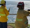 Laguna Beach Marine Safety, Fire, Police and the Orange County Sheriff's Department worked together this weekend to bring in a stranded man.