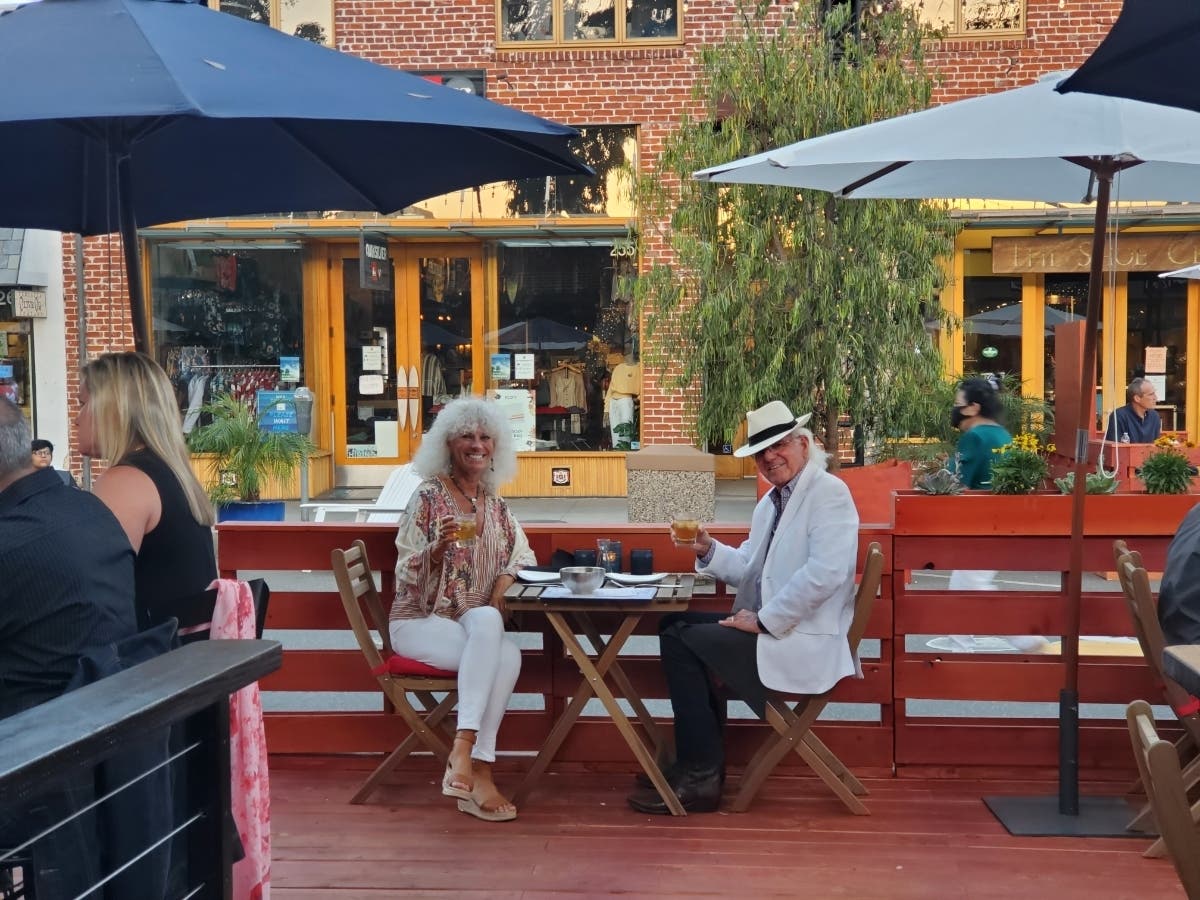 John and Christobel Selecky out to eat at the Promenade on Forest this week.