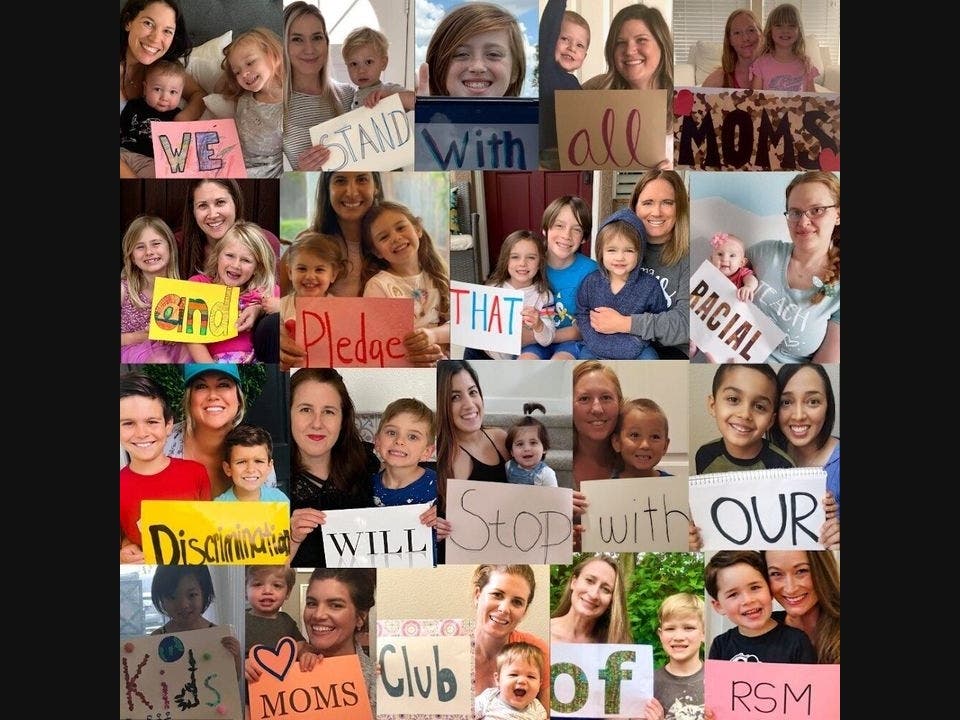Rancho Santa Margarita mothers of MOMS Club wanted to get the word out that they would help end racism, now. Then, this happened.