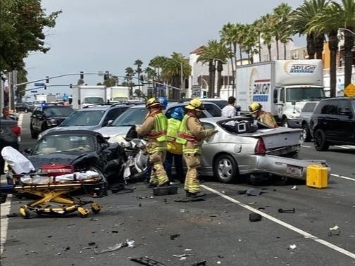 Four Injured In Newport Boulevard Multi-Car Crash | Newport Beach, CA Patch