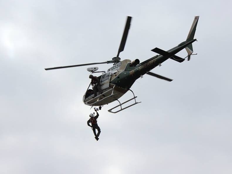 Laguna Beach Fire Department and Police alerted residents of a rescue taking place off Coast Highway.