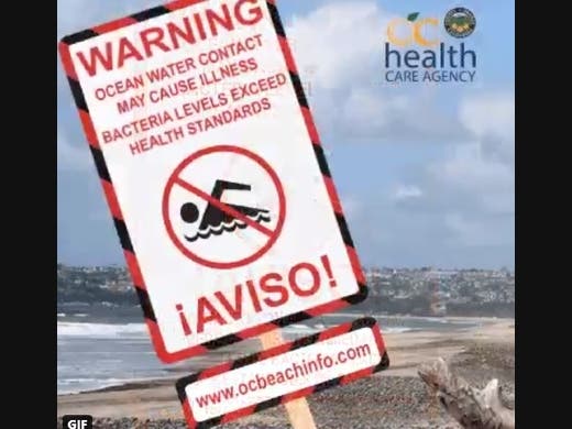Doheny State Beach-Mid Beach is under yellow alert Thursday.