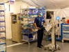 The parking lot of this Orange County hospital is now filled with added beds for anticipated patients infected with COVID-19. 